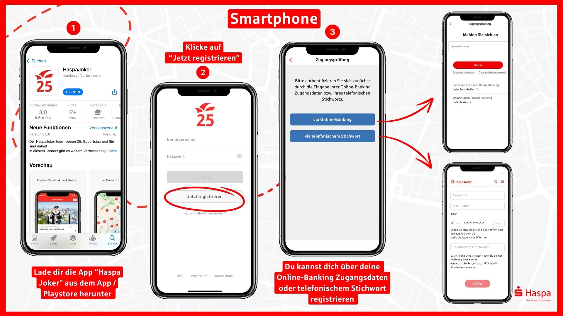 Haspa Joker einrichten Smartphone